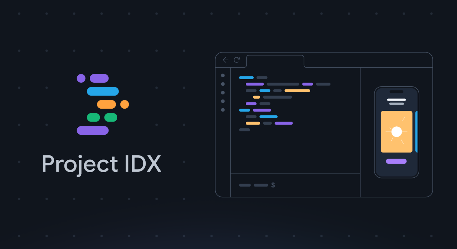 Wide header image showcasing Project IDX interface or a related visual