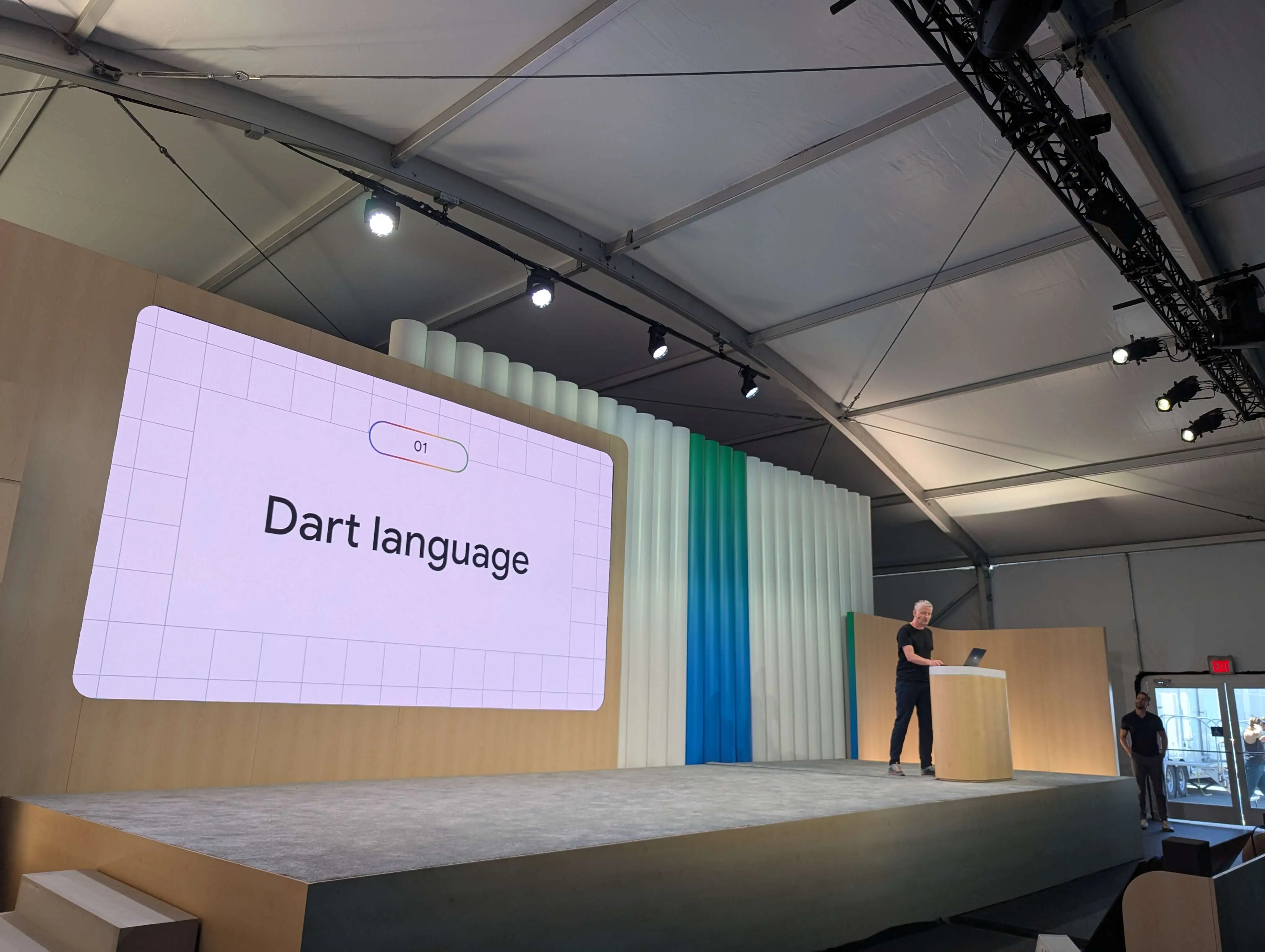 Attending Flutter session at Google I/O 2025