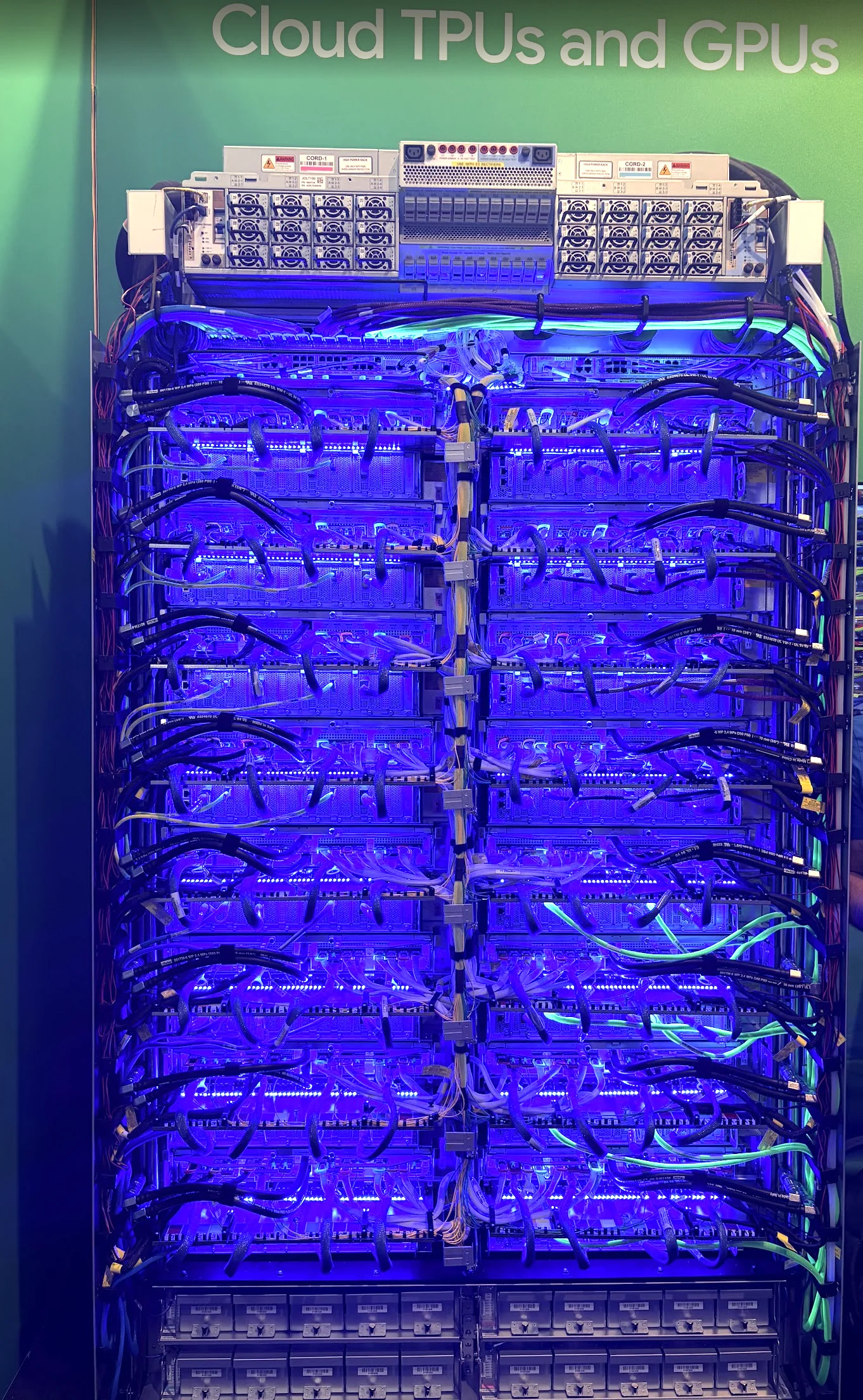 TPUs and GPUs on display